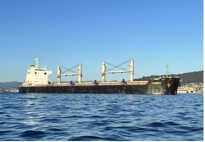 Coincidencia de tres graneleros en el puerto para descargar más de 75.000 tn de cereales