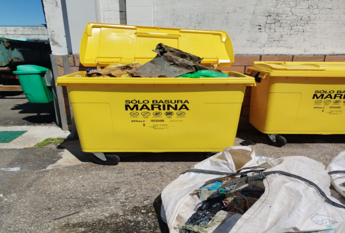 La Autoridad Portuaria lleva retirados 120 kilos de basura marina con las primeras acciones del proyecto Upcycling the Oceans