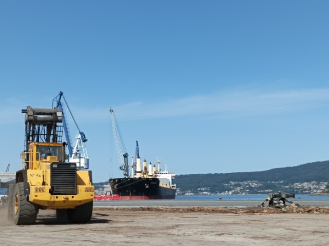 Intensa actividade na operativa de graneis sólidos no porto